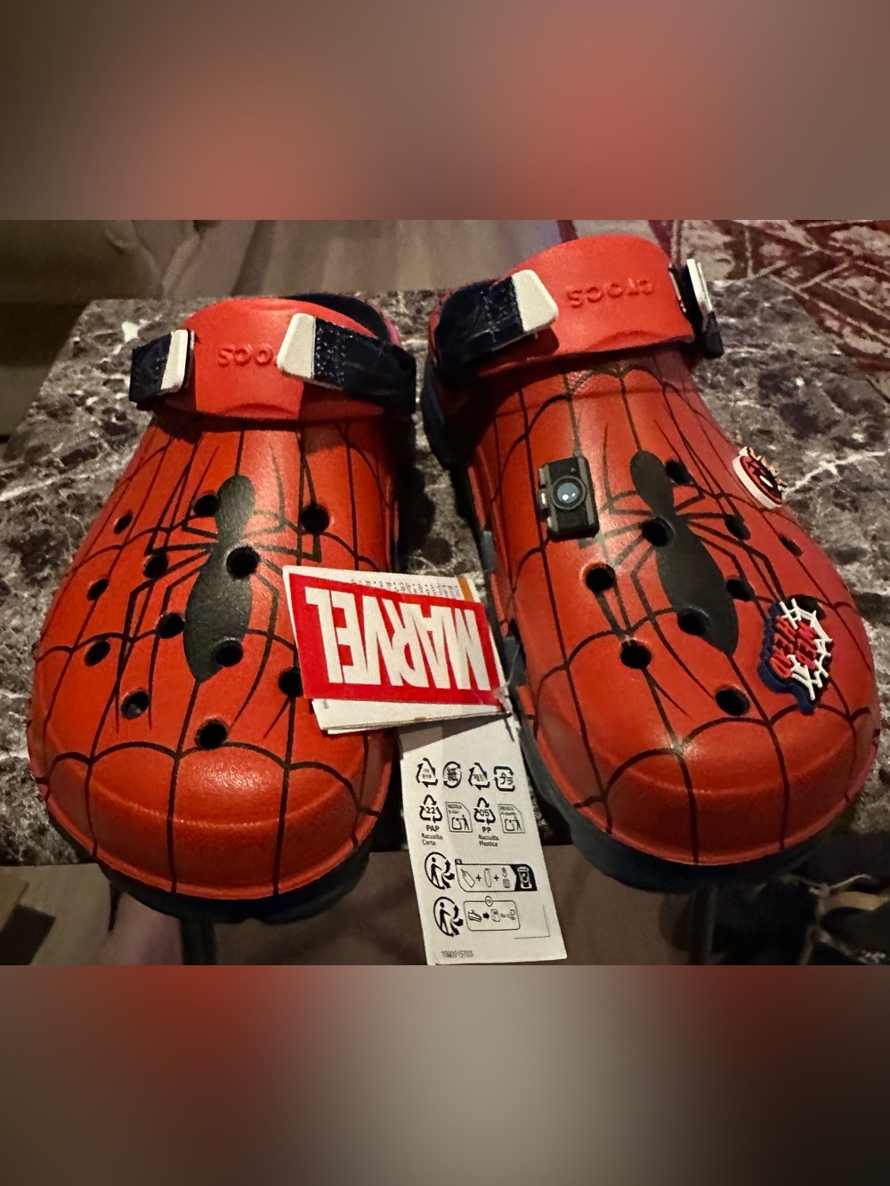 Marvel Red Spider-Man Kids Sandal Clogs